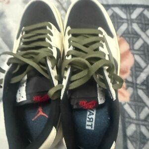 Nike Men’s Low-Top Sneakers in Black, Olive, and Cream